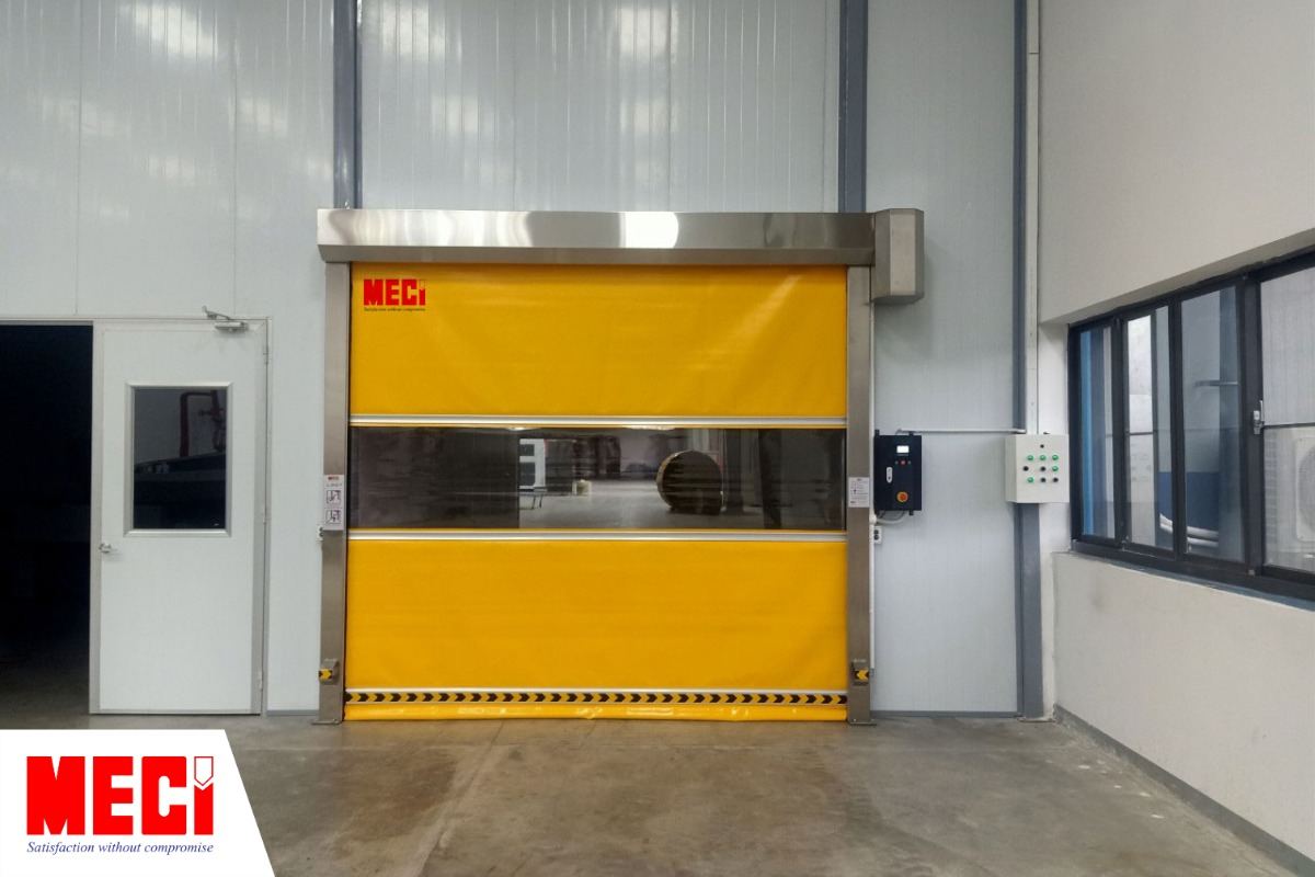 Cửa cuốn nhanh PVC tiêu chuẩn ngăn côn trùng cho nhà máy thực phẩm