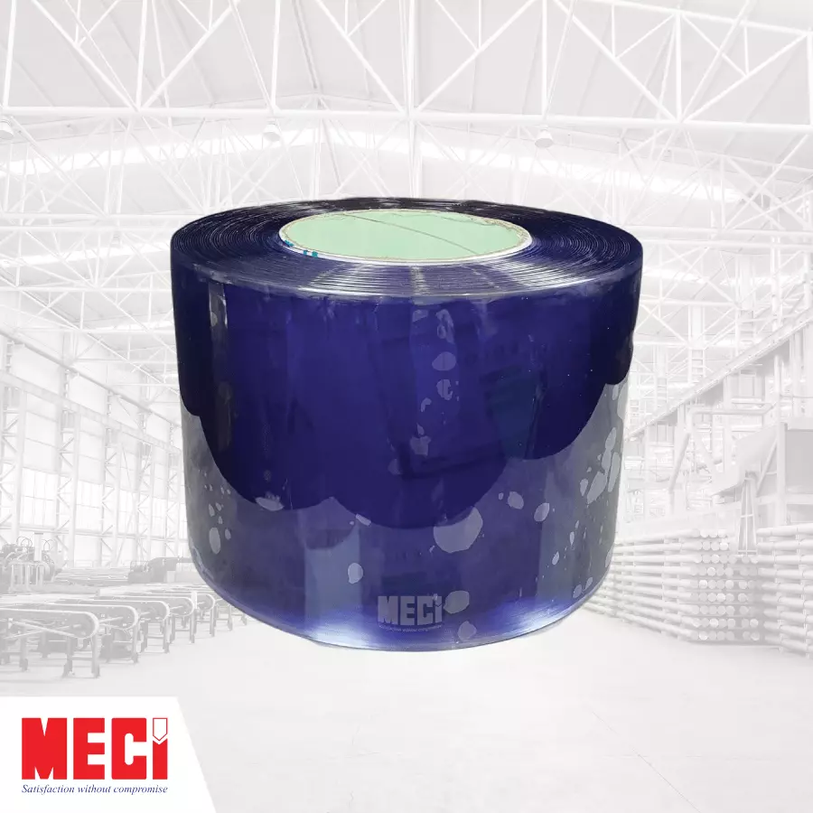 Cuộn nhựa PVC xanh trong