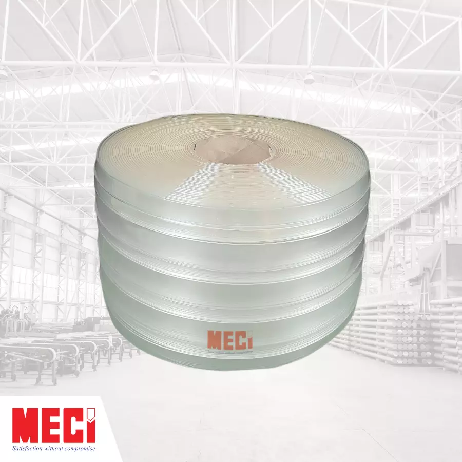 Cuộn nhựa PVC trắng gân