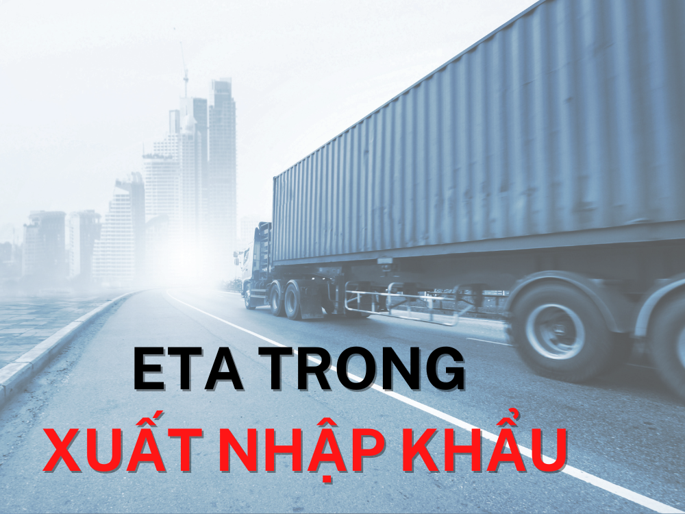 Xe Container đang trên đường di chuyển hàng hóa vào thành phố. 