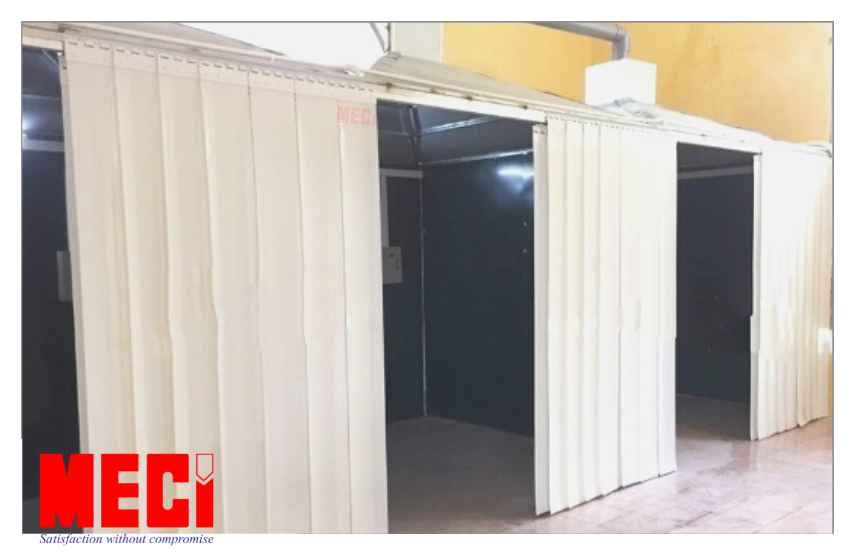 Rèm nhựa PVC cho kho xưởng, lắp đặt tại các vị trí cần che chắn tầm nhìn.