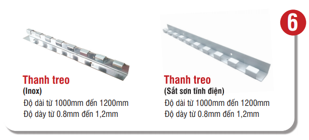 1 phụ kiện cấu tạo rèm nhựa hệ lùa