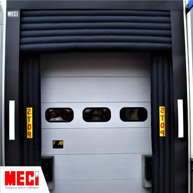 Bộ trùm túi khí kết hợp với cửa trượt trần.