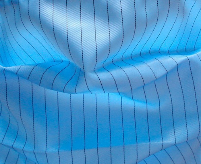 Vải sợi Polyester nguyên liệu chính sản xuất quần áo phòng sạch Samsung