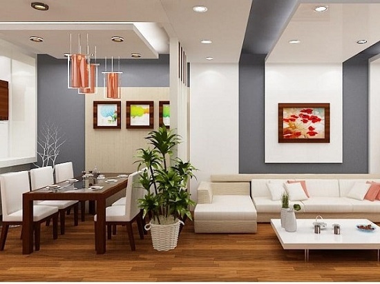 Kiểu vách ngăn phòng khách và phòng ăn đẹp - Mẫu 1 Mẫu vách ngăn phòng khách và phòng ăn - Hình 1