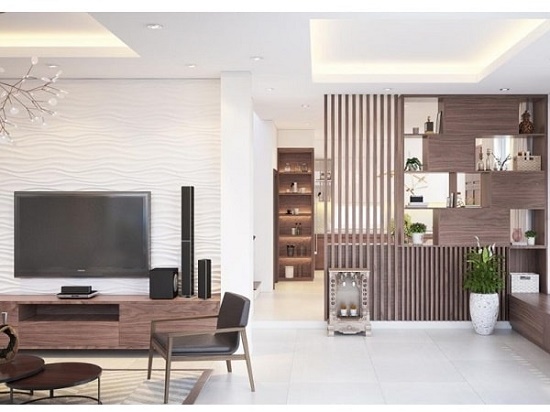 Kiểu vách ngăn phòng khách chung cư - Mẫu 3 Vách ngăn phòng khách chung cư - Hình 3