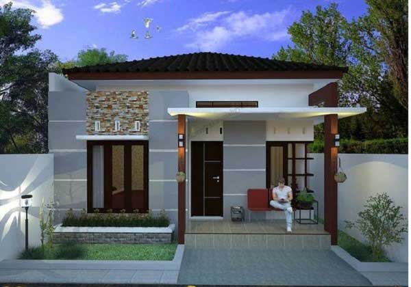 Mẫu nhà phong cách Nhật Bản 1 tầng trệt 1 tầng áp mái tone màu gỗ