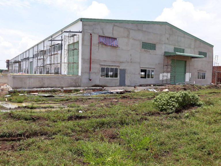 Nhà xưởng bê tông cốt thép kiên cố, khả năng chống cháy tốt