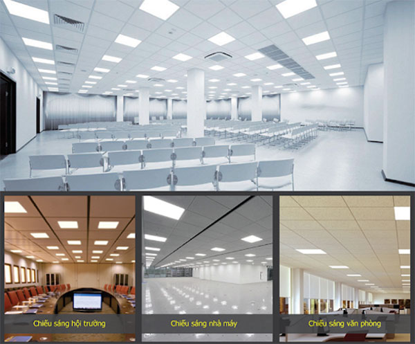 Một vài địa điểm đang ứng dụng đèn led panel để chiếu sáng