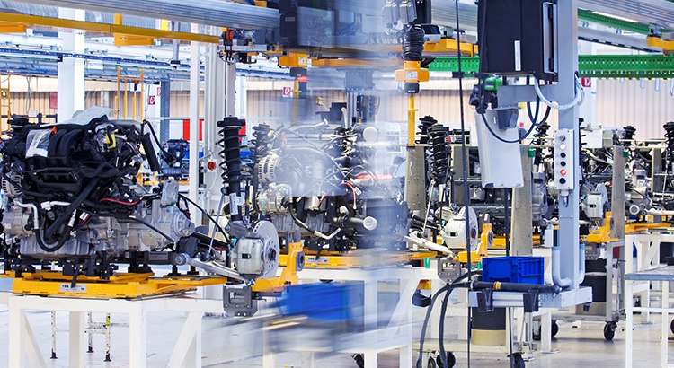 Không gian sản xuất của một nhà xưởng vận hành nhờ dây chuyền tự động hóa, không cần đến nhân công làm việc