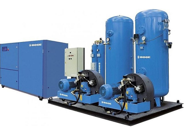 Một hệ thống máy nén khí không dầu