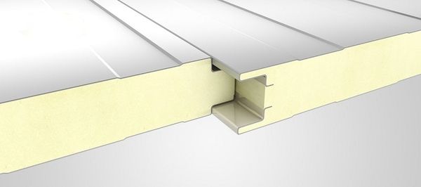 Cận cảnhkhớp kết nối giữa các tấm panel pu với nhau