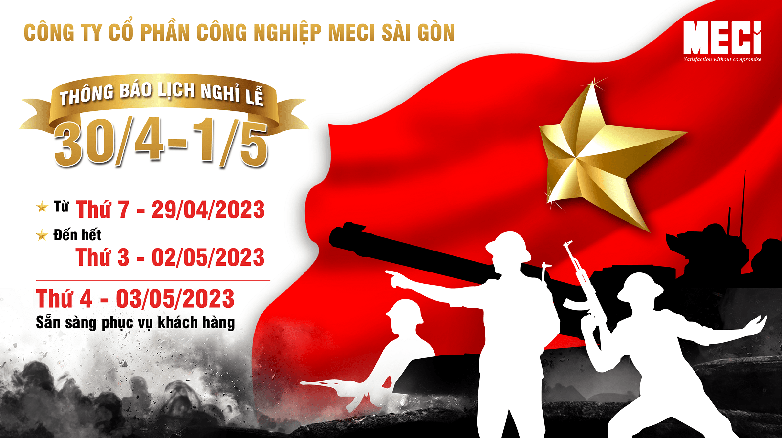 Ảnh bìa thông báo nghỉ lễ