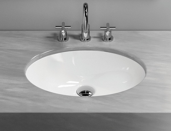 Lavabo âm bàn màu xám