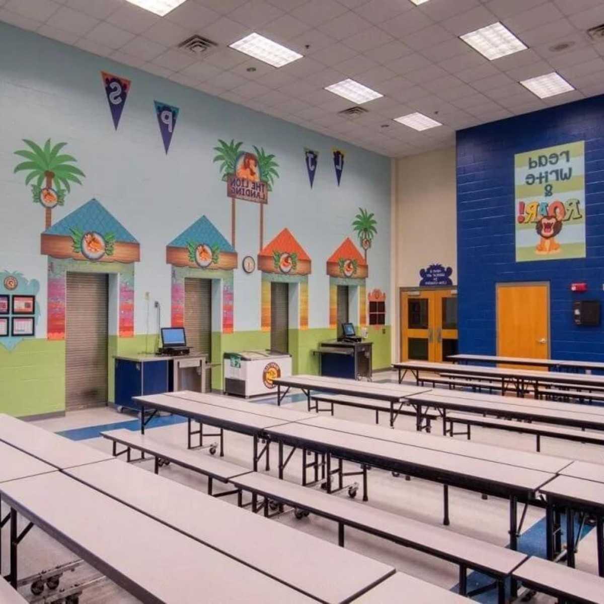 Phòng học môn mỹ thuật tại trường tiểu học được thiết kế đẹp mắt