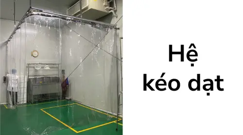 Sản phẩm Rèm nhựa PVC hệ kéo dạt Cốc Doors