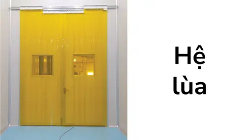 Sản phẩm Rèm nhựa PVC hệ lùa Cốc Doors