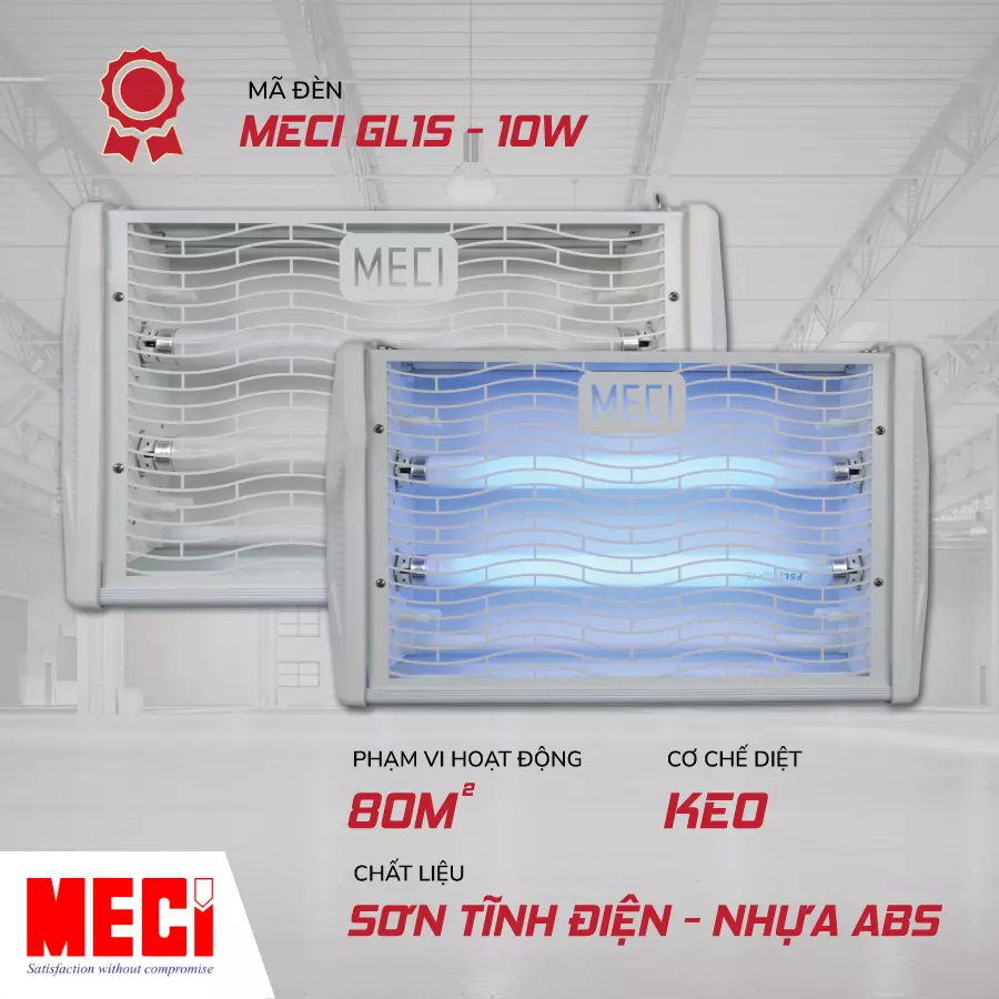 Sản phẩm Đèn diệt côn trùng MECI GL1S - 10W