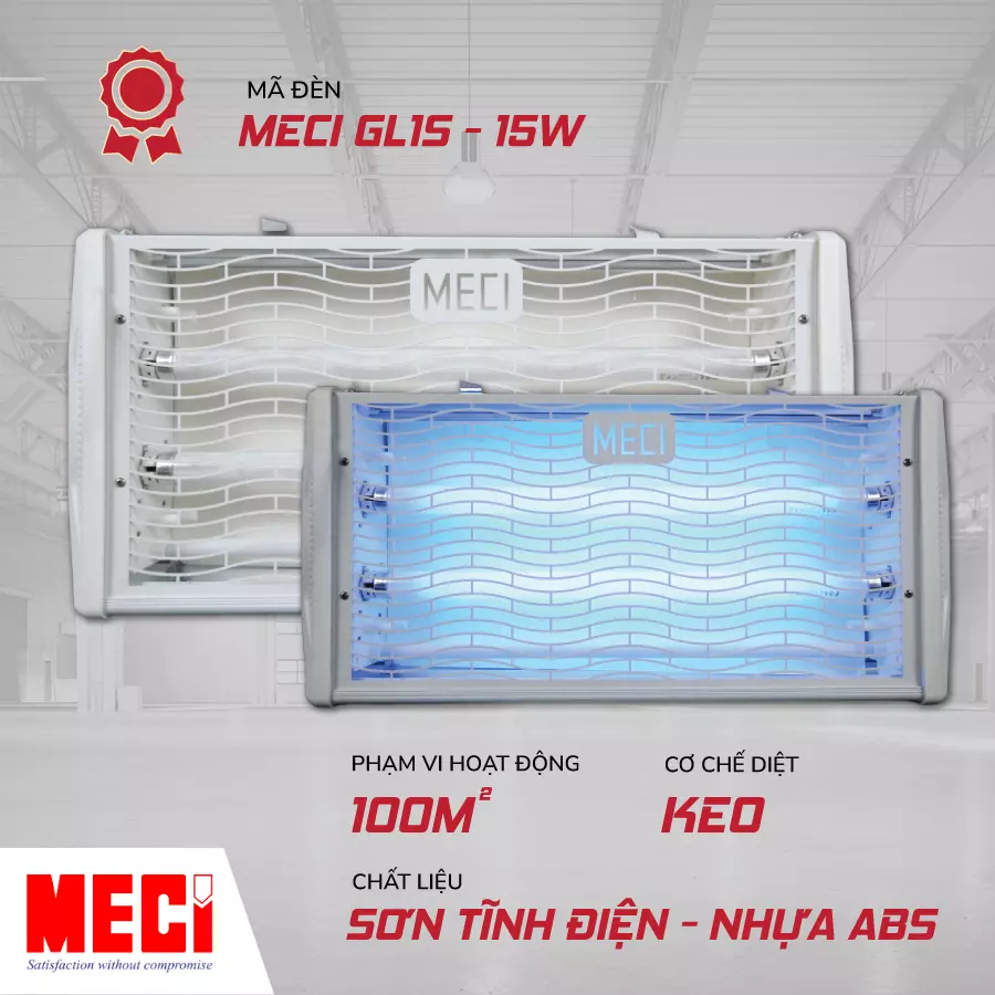 Sản phẩm Đèn diệt côn trùng MECI GL1S - 15W