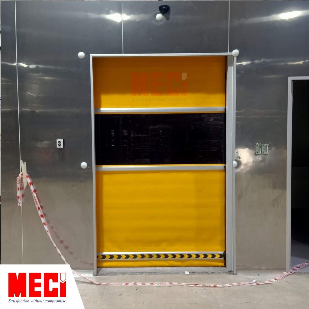 Cửa cuốn nhanh MECI tại nhà máy Nuifood