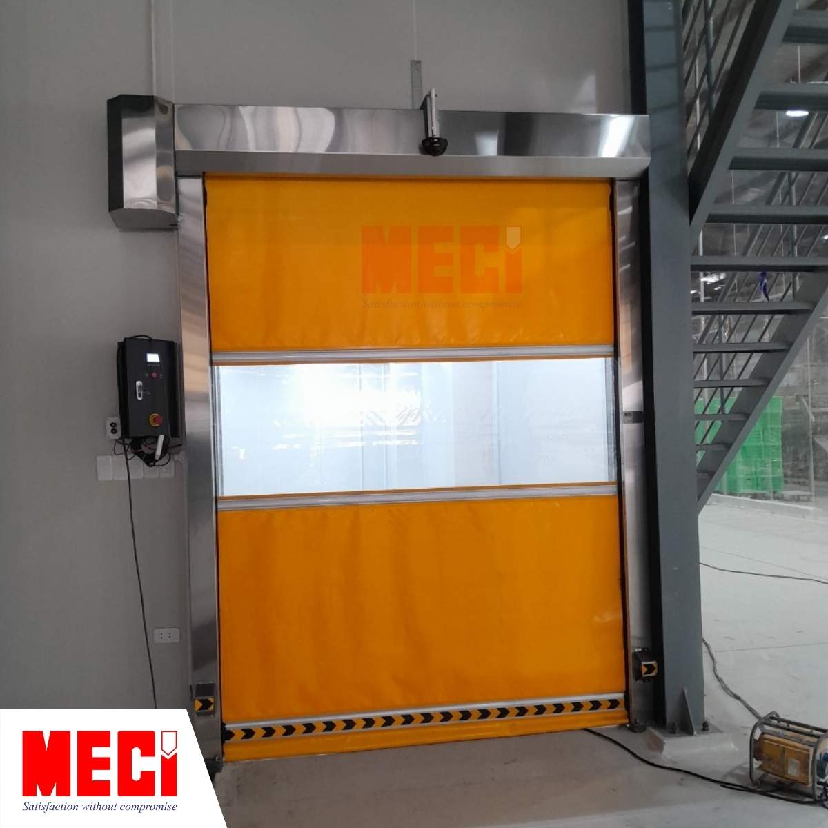 Cửa cuốn nhanh MECI tại nhà máy Nuifood