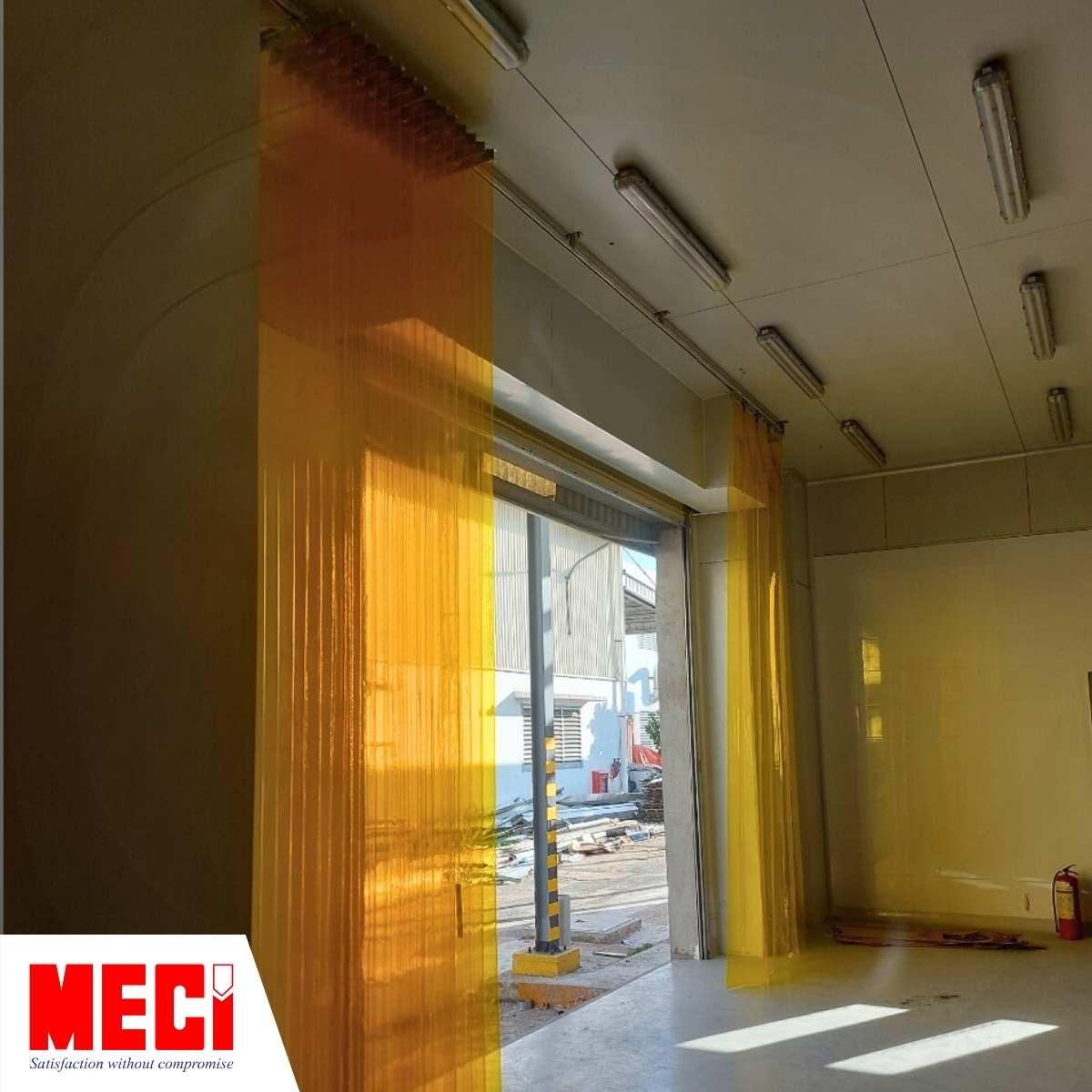 Rèm nhựa PVC MECI tại nhà máy Nutifood