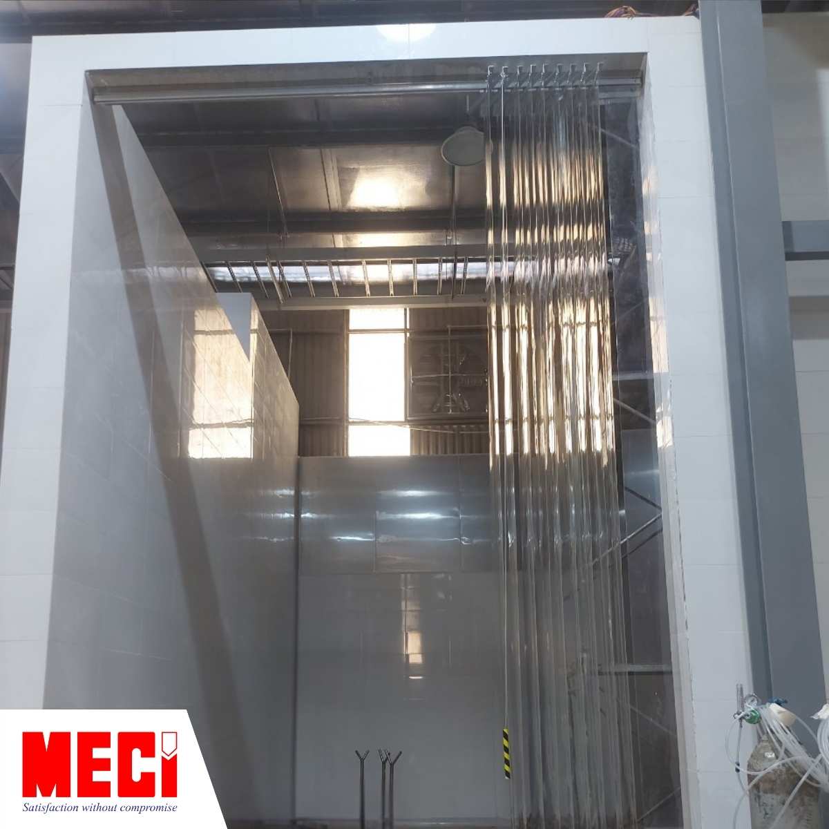 Rèm nhựa PVC MECI tại nhà máy Nutifood