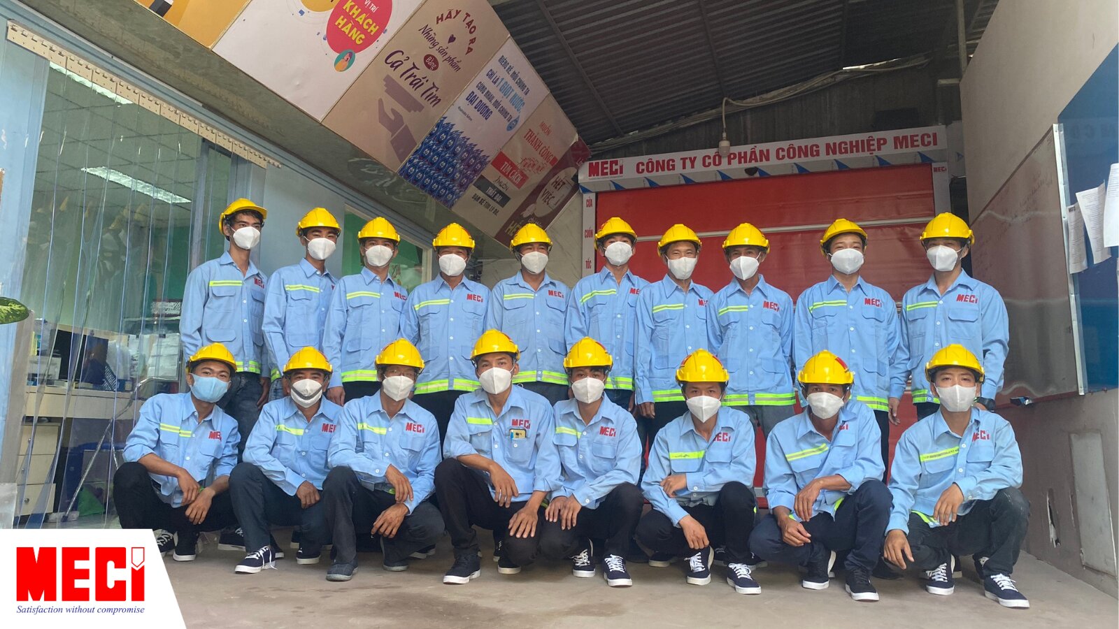 đội ngũ nhân viên kỹ thuật của MECI