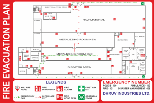 Mẫu sơ đồ thoát hiểm nhà xưởng