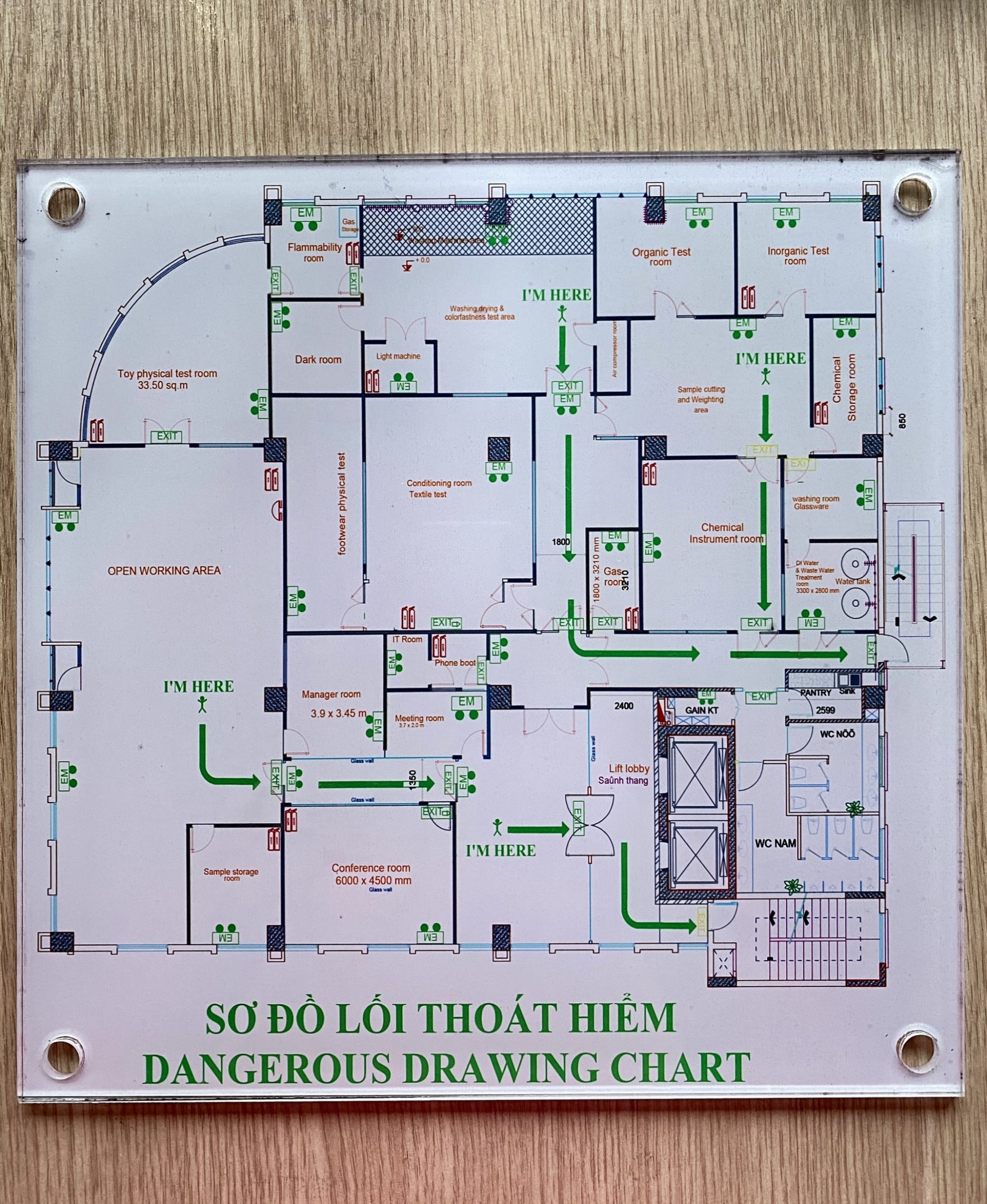 Mẫu sơ đồ lối thoát hiểm nhà xưởng