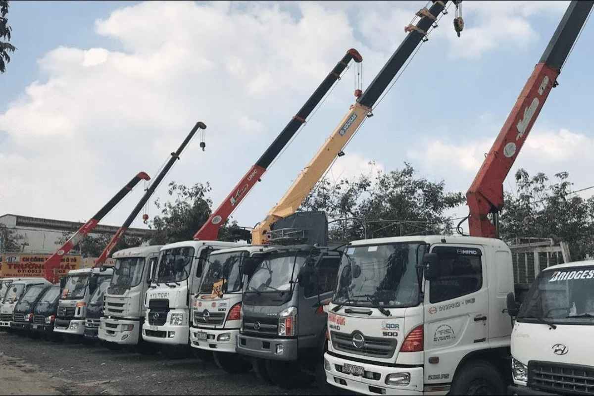 Hình ảnh bãi đậu xe cẩu cho thuê Đồng Nai