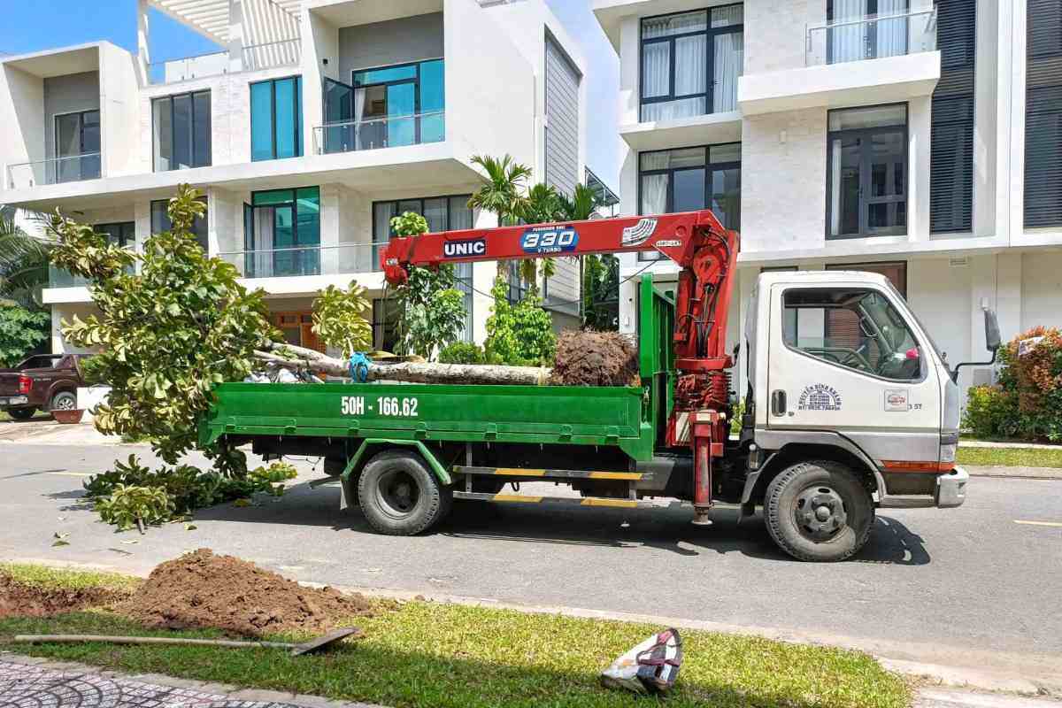 Một chiếc xe cẩu cho thuê tại Đồng Nai