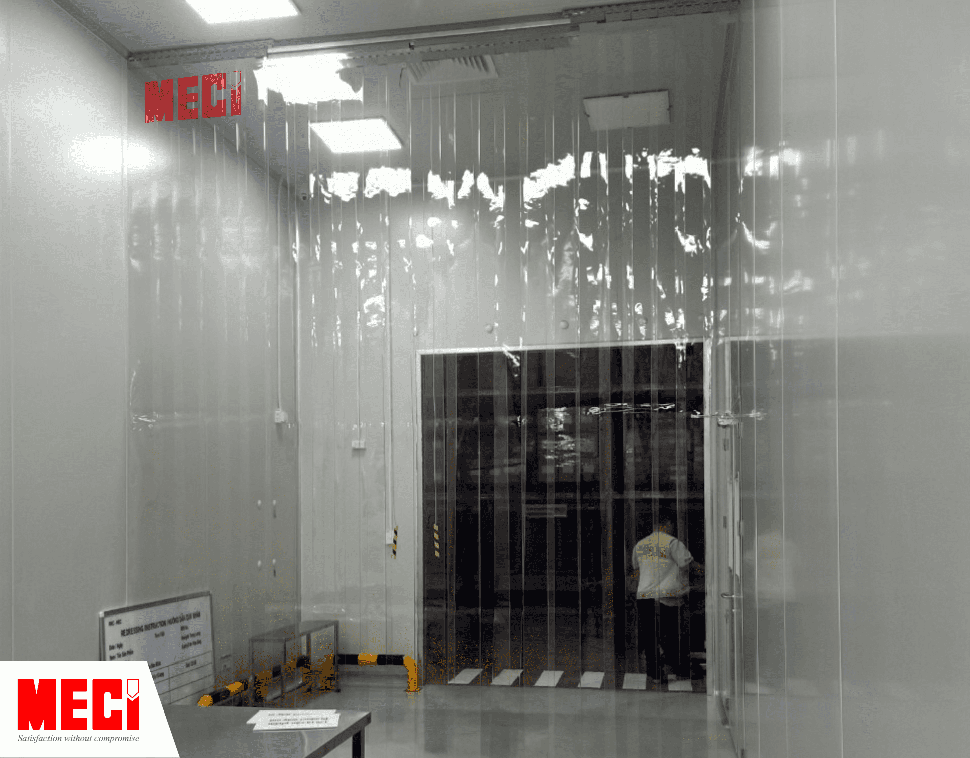 Rèm nhựa PVC tại nhà máy Bình Dương.