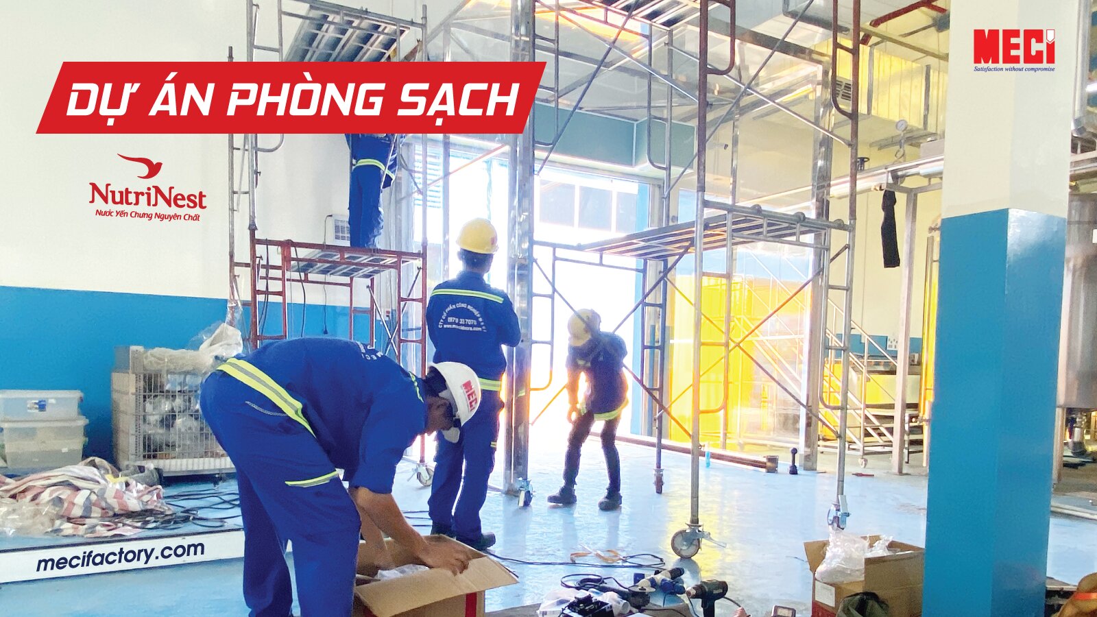 ảnh bìa của dự án lắp đặt phòng đệm cho nhà máy Nutrinest