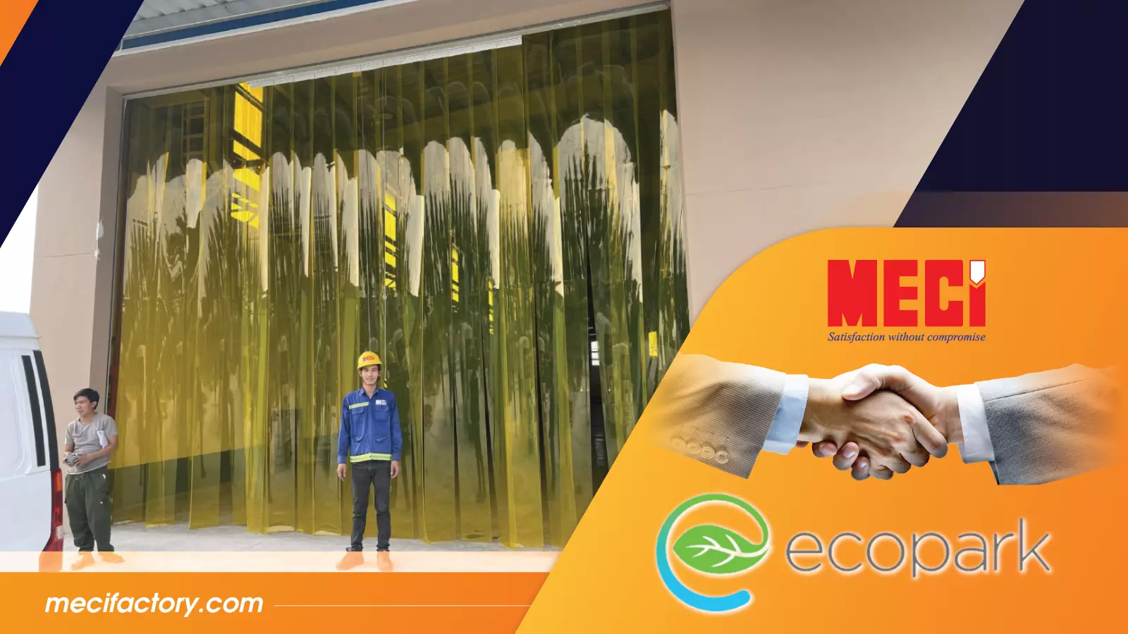 Ảnh bìa rèm nhựa PVC tại Công Ty Ecopark Print.