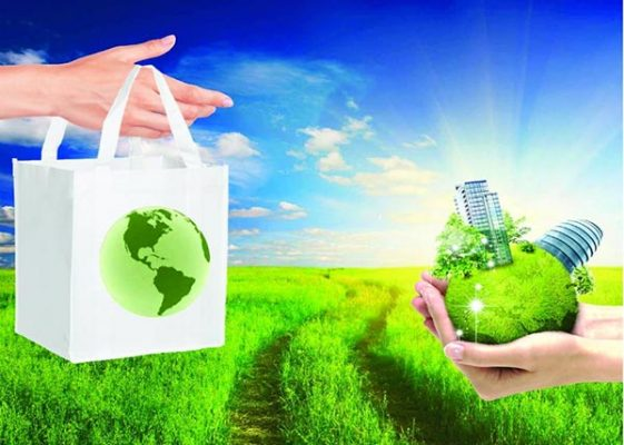 Hình ảnh bao bì và trái đất xanh
