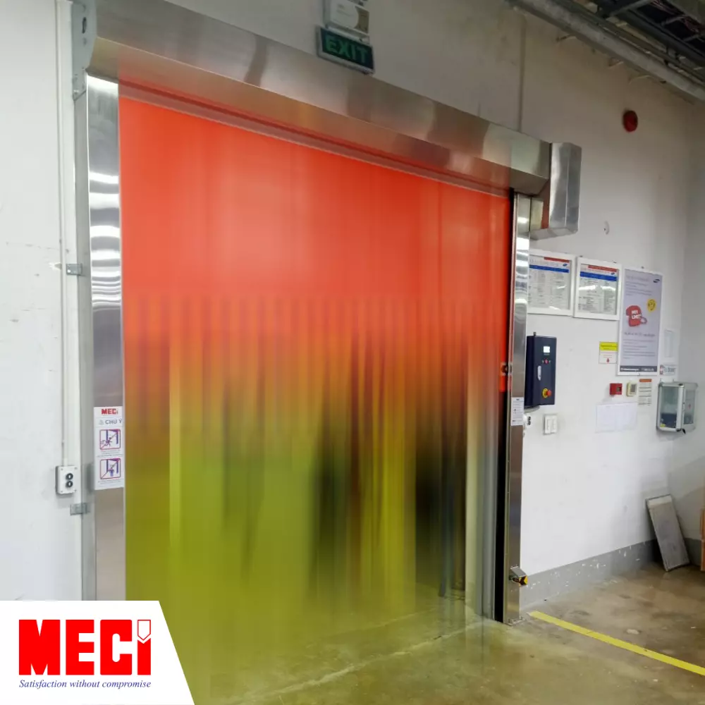 Hiệu ứng cửa cuốn đóng mở nhanh