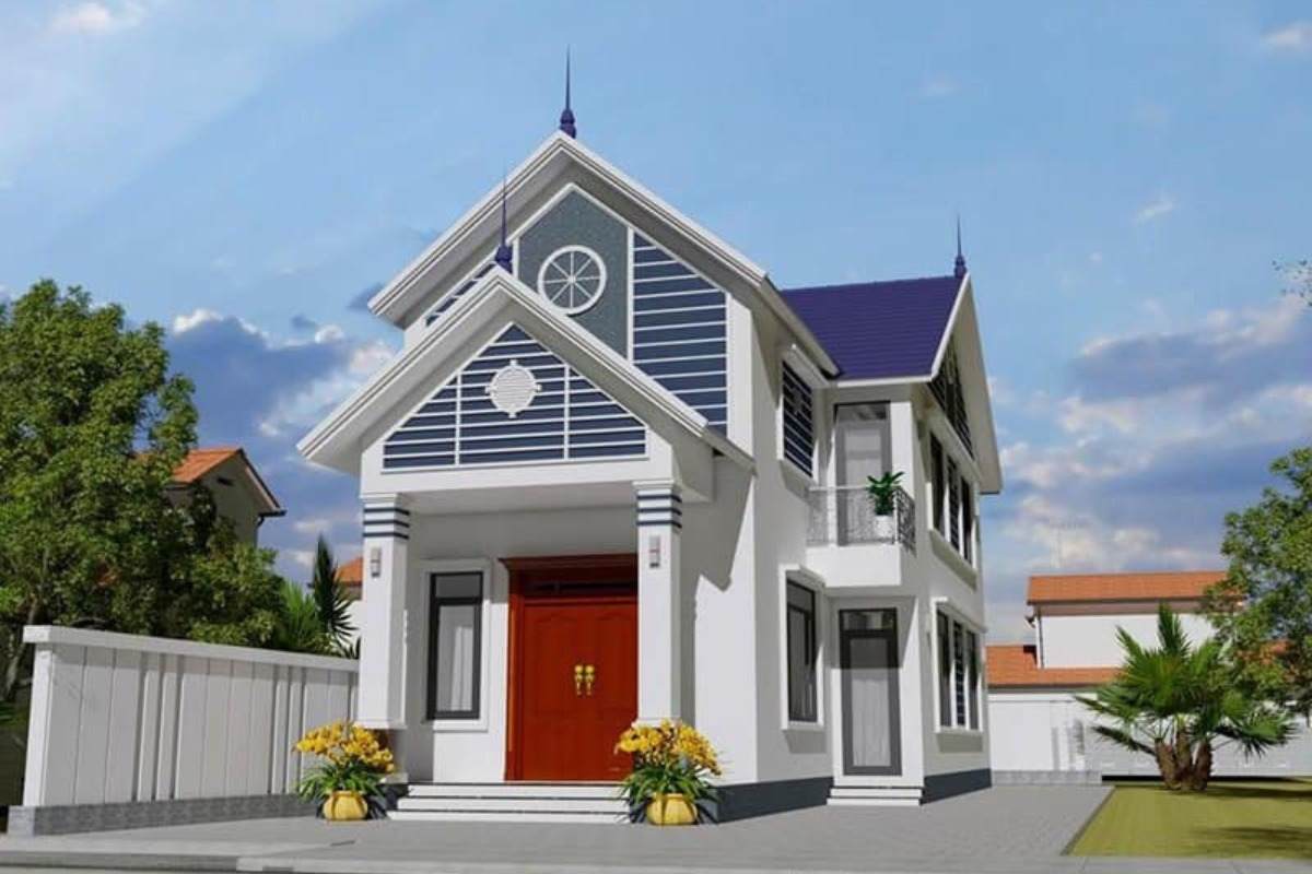 Nhà cấp 4 mái thái một tầng diện tích 80m2