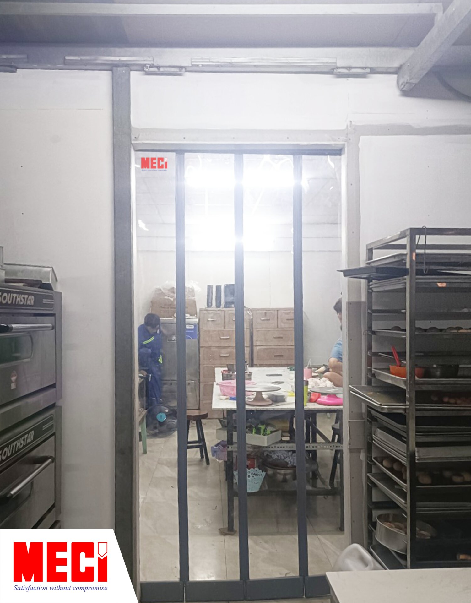 rèm nhựa nam châm từ tính MECI