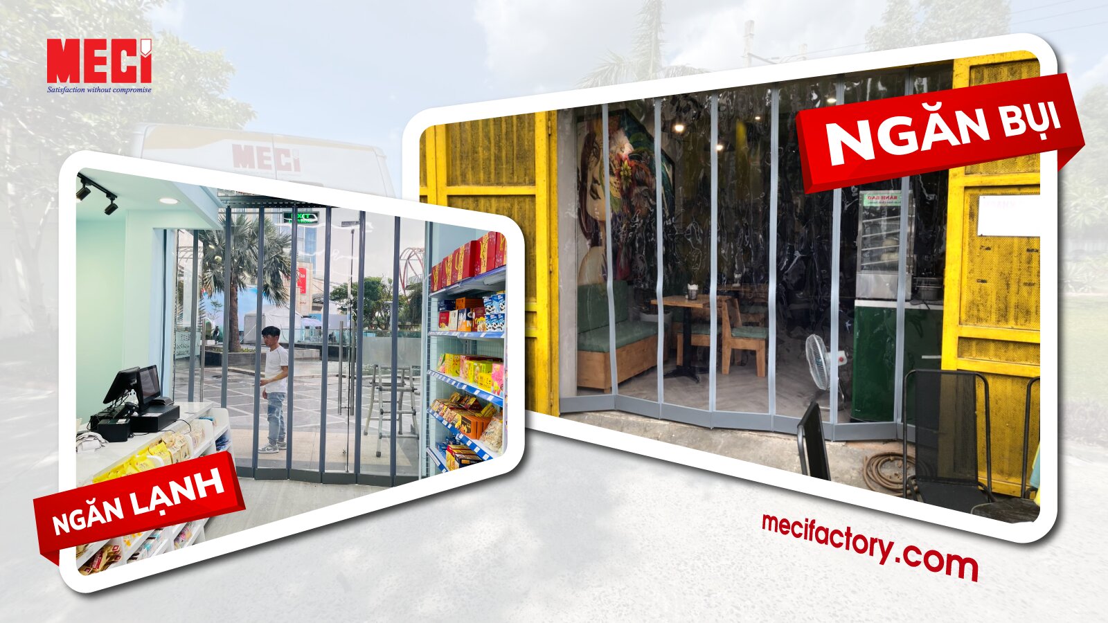 ảnh bìa của rèm nhựa nam châm ngăn lạnh ngăn bụi