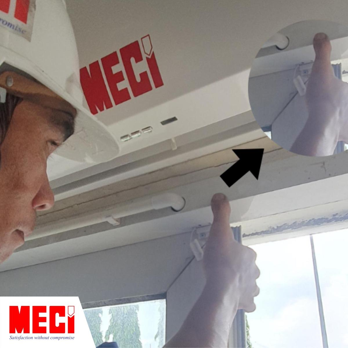 Kỹ thuật MECI lắp công tắc từ trên thân quạt và cửa