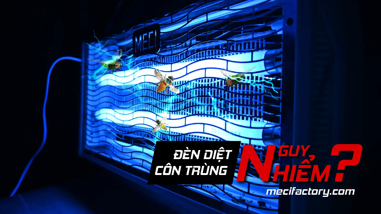 Ảnh bìa đèn diệt côn trùng có nguy hiểm không