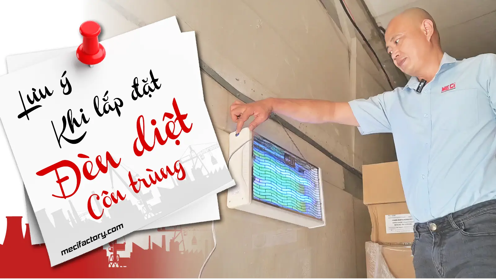 Ảnh bìa những lưu ý khi lắp đặt đèn diệt côn trùng