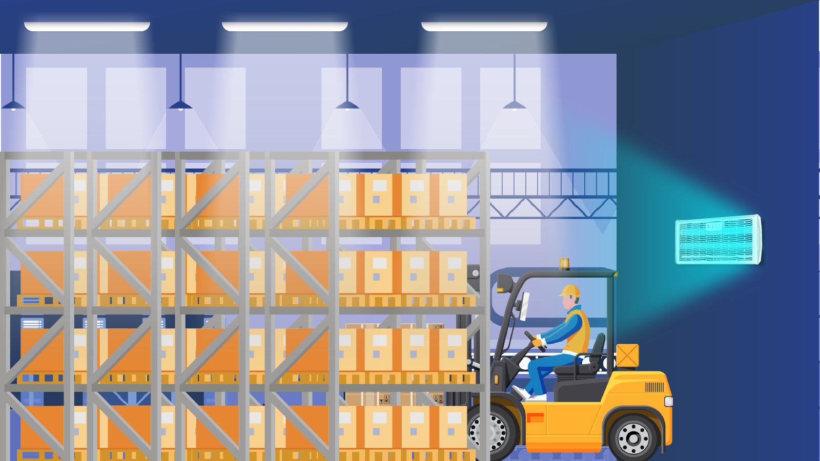 Đèn diệt côn trùng bằng điện lắp tại nhà máy sản xuất