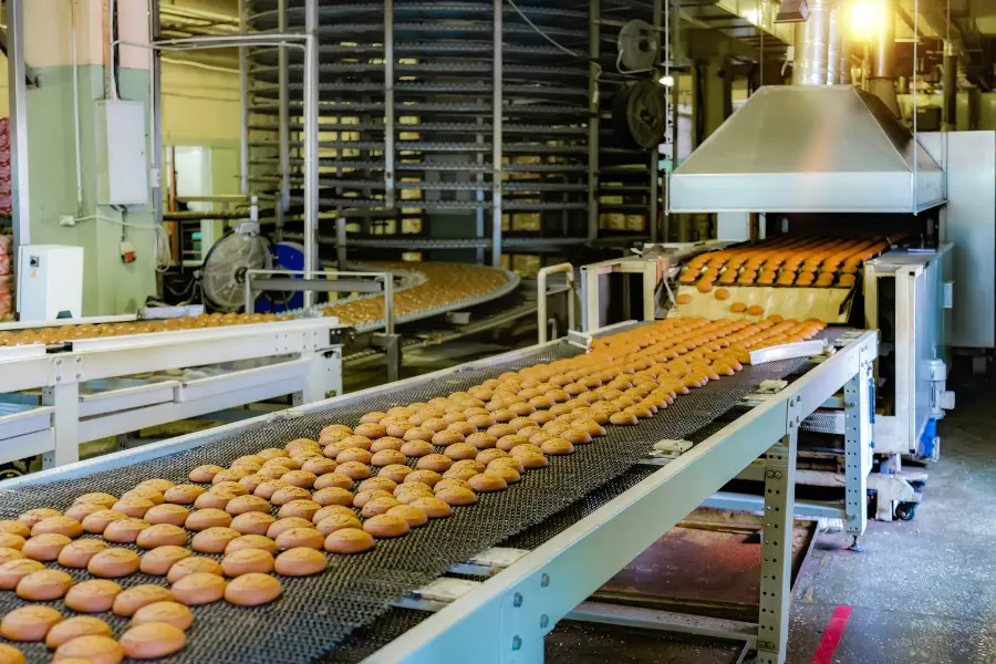 Không gian nhà máy sản xuất lương thực 