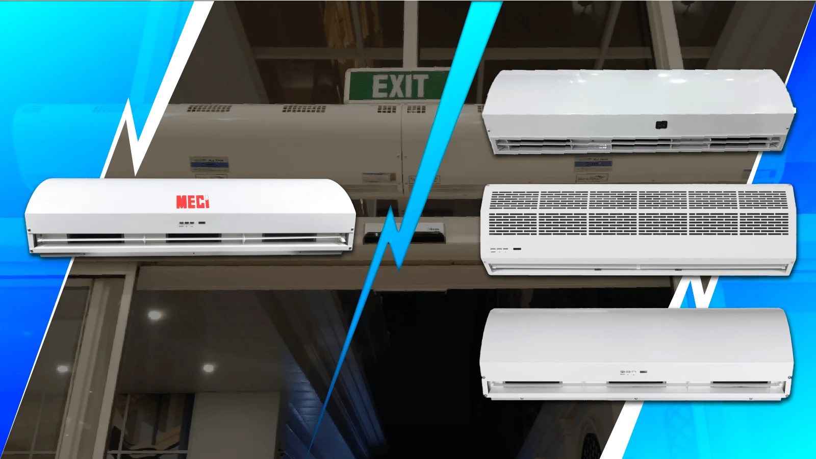 hình dáng quạt cắt gió MECI và các quạt khác