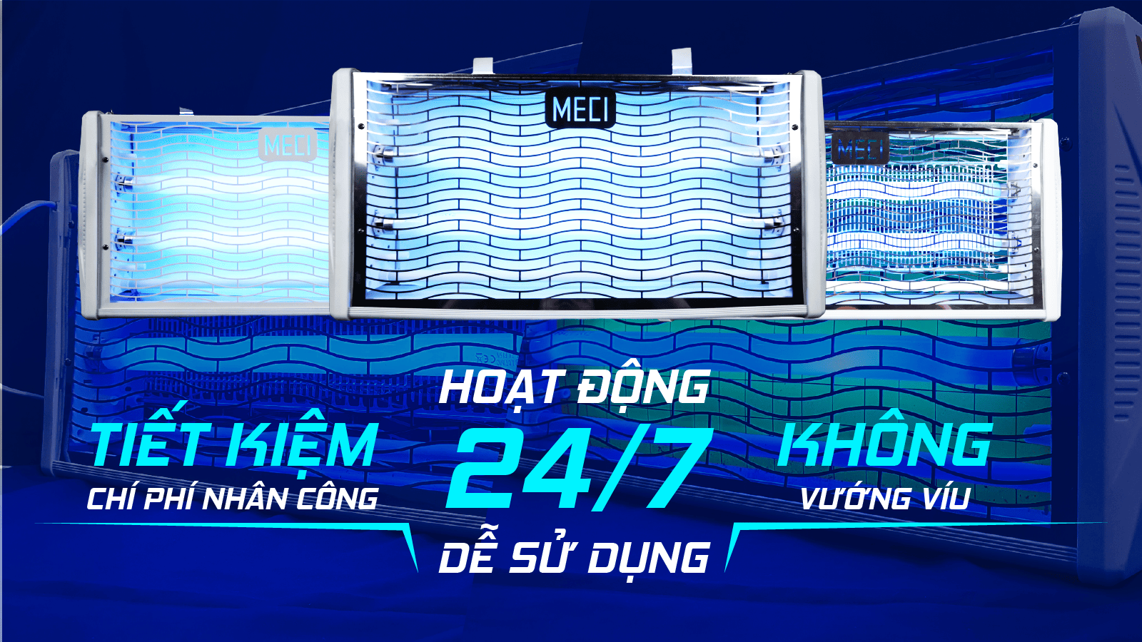Tiện ích của đèn diệt côn trùng: hoạt động 24/7, dễ sử dụng, không vướng víu, tiết kiệm chi phí nhân sự