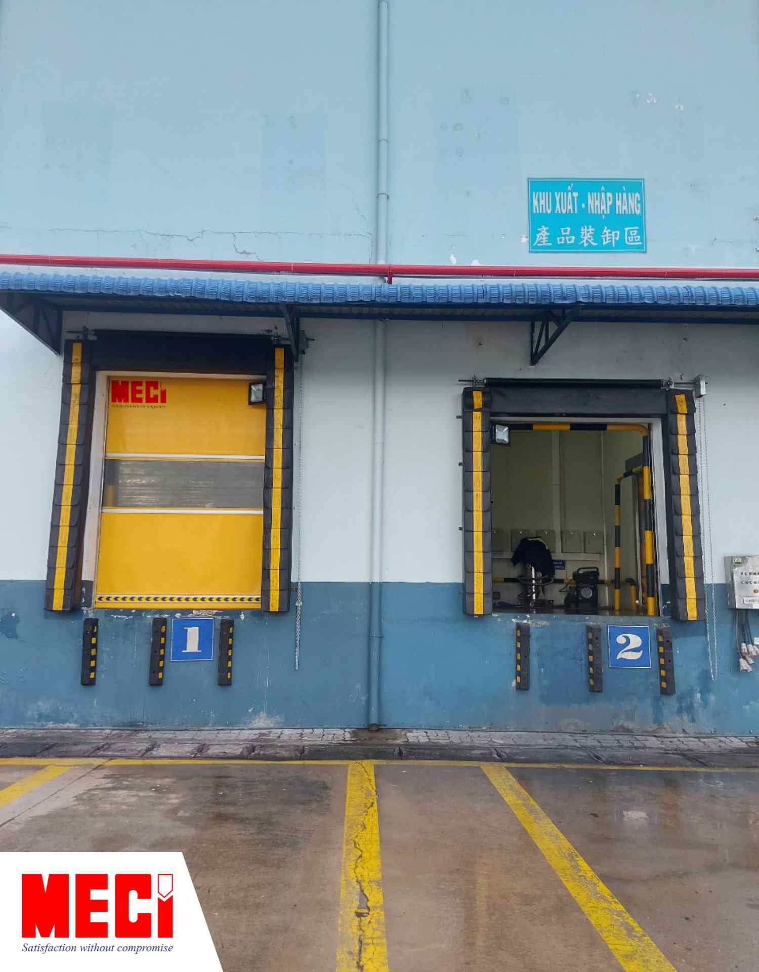 Hình ảnh thực tế dự án Bảo dưỡng, sửa chữa hệ thống cửa cuốn nhanh tại Givaco