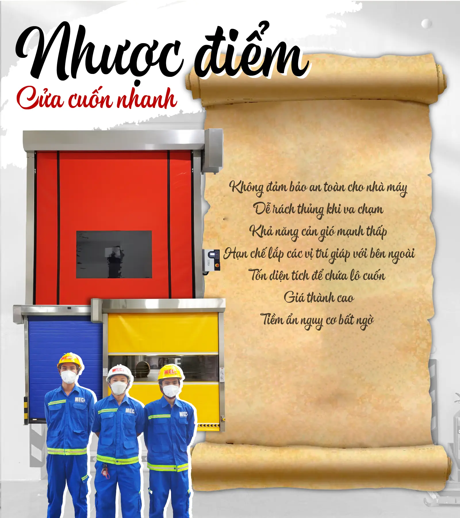 Ưu nhược điểm của Cửa cuốn nhanh - Cân nhắc trước khi mua