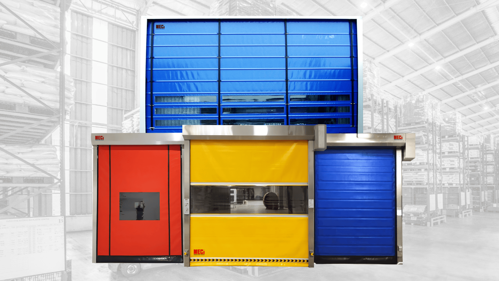 Các loại cửa cuốn nhanh PVC 